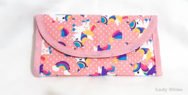 Carteira Unicórnios Rosa