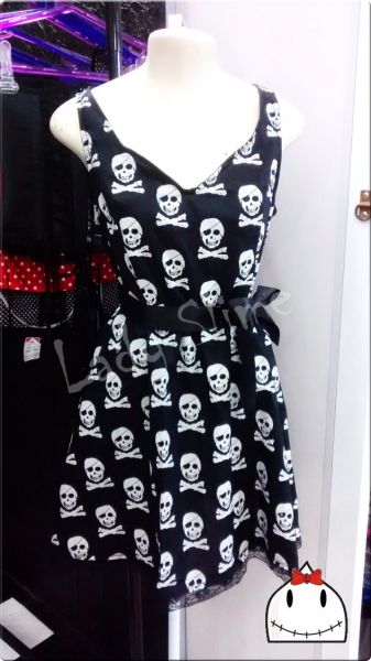 Vestido Caveiras Princesa