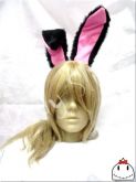 Fantasia Coelhinha Kit 3 Peças Tiara Orelhas Pompom Gravata Playboy