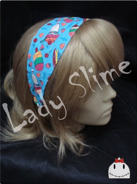 Tiara Dupla Face Azul Doces