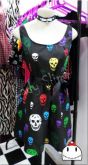 Vestido Caveiras Coloridas