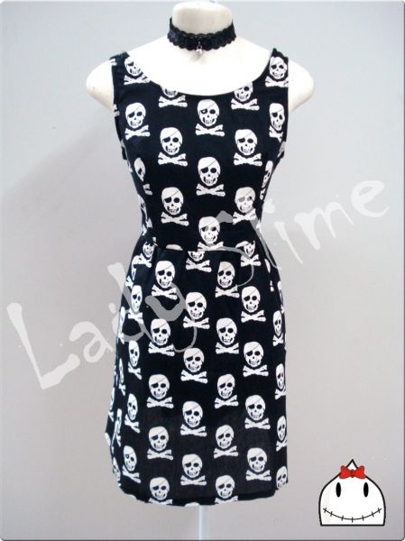 Vestido Caveiras