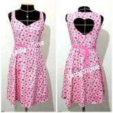 Vestido Cupcakes Coração Vazado nas Costas