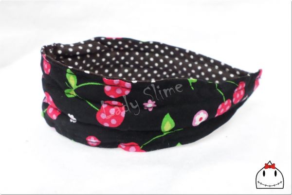 Tiara Dupla Face Cerejas Pink