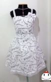 Vestido Lolita Branco Notas Musicais