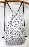 Mochila Saco Notas Musicais