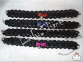 Chokers Rendas Laço e Guizo