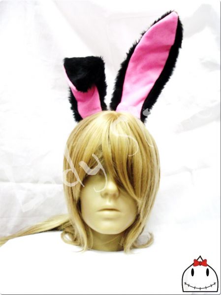 Fantasia Coelhinha Kit 2 Peças Tiara Orelhas Gravatinha Playboy