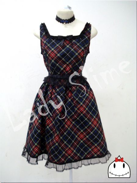 Vestido Lolita Xadrez (Tecido esgotado)