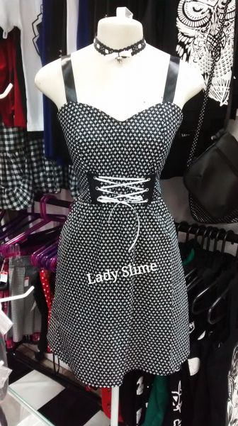 Vestido Caveirinhas Alças