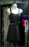 Vestido Preto Poa Alças