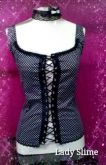 Blusa Corpete Preto Poa