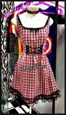 Vestido Lolita Xadrez Vermelho