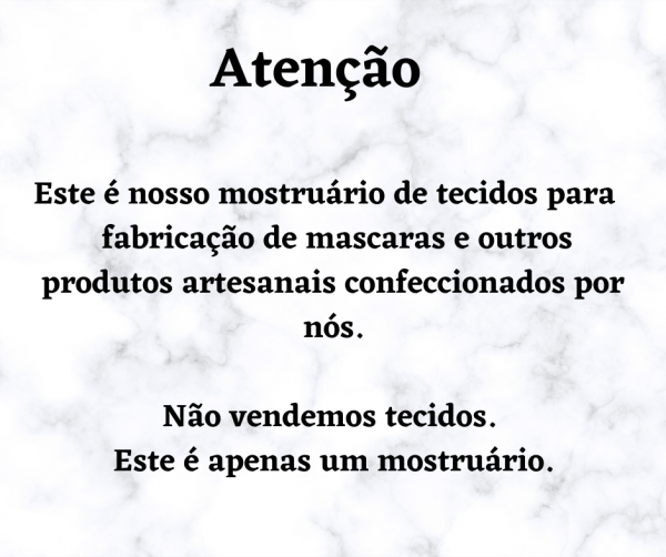 .Atenção os tecidos não estão a venda!