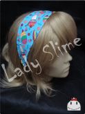 Tiara Dupla Face Azul Doces