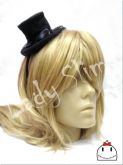 Cartola Média Preta Gothic Lolita Rendas